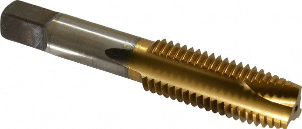 Kennametal 1545210 Spiral Point Tap 3/4-10 UNC, 3 Flutes, Plug Chamfer, HSS, TiN Coated
