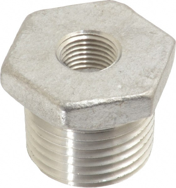 Merit Brass K414-0802 Pipe Bushing 1/2 x 1/8", 304 Stainless Steel