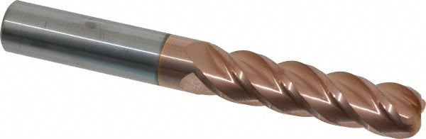 Accupro 88124128 Corner Radius End Mill 1/2" Dia, 2" LOC, 1/8" Radius, 4 Flutes, Solid Carbide