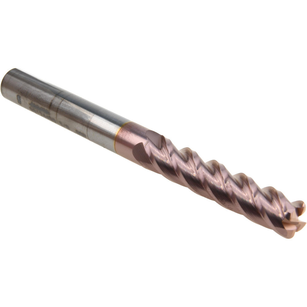 Accupro 88124490 Corner Radius End Mill 3/8" Dia, 1-3/4" LOC, 0.06" Radius, 4 Flutes, Solid Carbide
