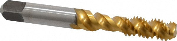 Kennametal 4131072 Spiral Flute Tap 5/16-18, UNC, 3 Flute, Bottoming Chamfer, 3B Class of Fit, Cobalt, Straw Finish