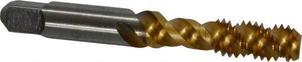 Kennametal 4131019 Spiral Flute Tap 3/8-16, UNC, 3 Flute, Bottoming Chamfer, 3B Class of Fit, Cobalt, Straw Finish