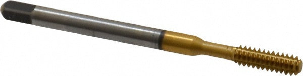 Kennametal 1545636 Thread Forming Tap #6-32 UNC, Bottoming Chamfer, High-Speed Steel-E, Titanium Nitride Finish
