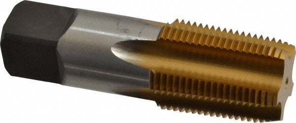 Kennametal 4130814 Standard Pipe Tap 3/4-14, NPT, 5 Flutes, High Speed Steel, TiN Finish