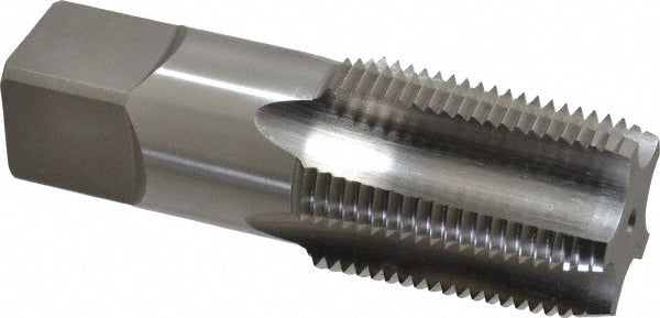 Kennametal 4130666 Standard Pipe Tap 1 - 11-1/2, NPT, 5 Flutes, High Speed Steel, Bright/Uncoated