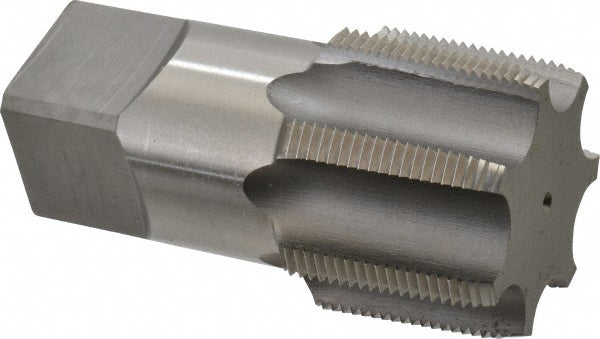 Kennametal 4130669 Standard Pipe Tap 2 - 11-1/2, NPT, 7 Flutes, High Speed Steel, Bright/Uncoated