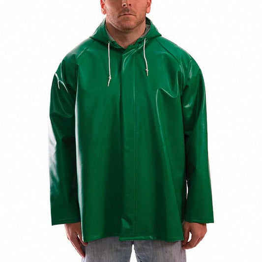 Tingley J41108-XXL Rain Jacket Size 2X-Large, ASTM D6413, Green, Polyester