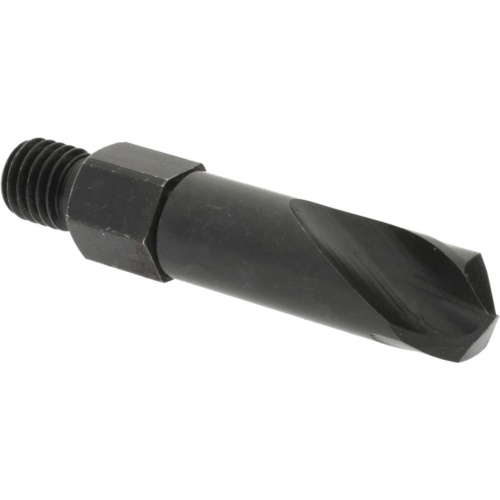 Hertel 88143433 Threaded Shank Drill Bit 5/16" Dia, 135 &deg Point, 1/4-28 Shank, High Speed Steel
