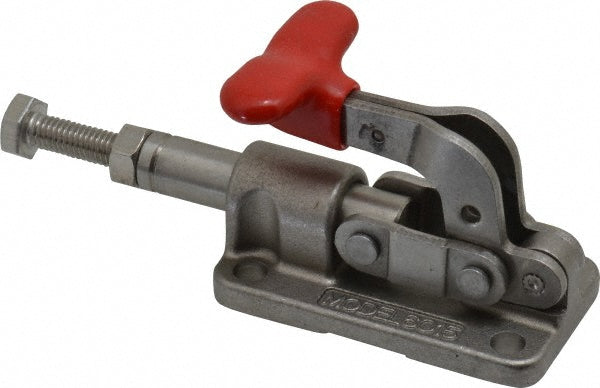 De-Sta-Co 6015-MSS Standard Straight Line Action Clamp 630 lb Load Capacity, 0.7" Plunger Travel, Flanged Base, Stainless Steel