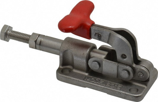 De-Sta-Co 6015-MSS Standard Straight Line Action Clamp 630 lb Load Capacity, 0.7" Plunger Travel, Flanged Base, Stainless Steel
