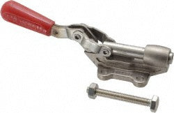 De-Sta-Co 603-SS Standard Straight Line Action Clamp 840 lb Load Capacity, 1.25" Plunger Travel, Flanged Base, Stainless Steel