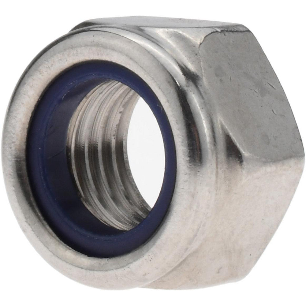 Value Collection 122595 Hex Lock Nut Insert, Nylon Insert, M16x2, Class 18-8/A2 Stainless Steel, Bright/Uncoated