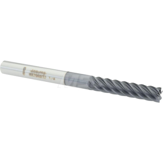 Accupro 88206032 Square End Mill 1/4'' Dia, 1-1/8'' LOC, 1/4'' Shank Dia, 3'' OAL, 6 Flutes, Solid Carbide