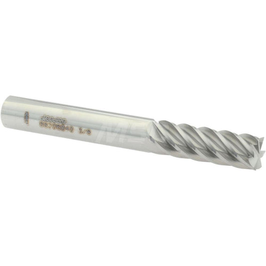 Accupro 88206040 Square End Mill 3/8" Dia, 6 Flutes, 1-1/8" LOC, Solid Carbide, 40 &deg Helix