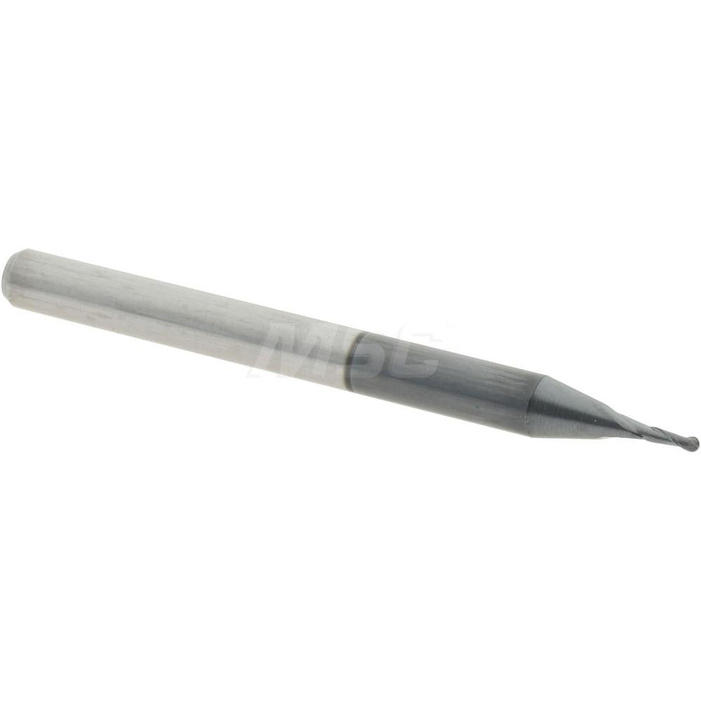 Accupro 88206206 Ball End Mill 0.0313" Dia, 0.0938" LOC, 2 Flute, Solid Carbide
