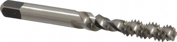 Kennametal 4130602 Spiral Flute Tap 1/4-20, UNC, 3 Flute, Bottoming Chamfer, 3B Class of Fit, Cobalt, Straw Finish