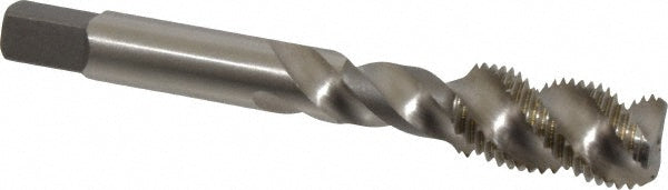 Kennametal 4130590 Spiral Flute Tap 1/2-20, UNF, 3 Flute, Bottoming Chamfer, 3B Class of Fit, Cobalt, Straw Finish