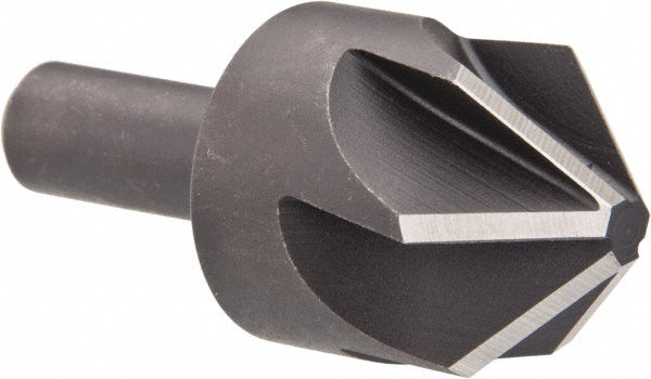 Keo 919-000-395 Countersink 1-1/4" Head Dia, 90.00 deg Included Angle, 6 Flute, High-Speed Steel, Right Hand Cut