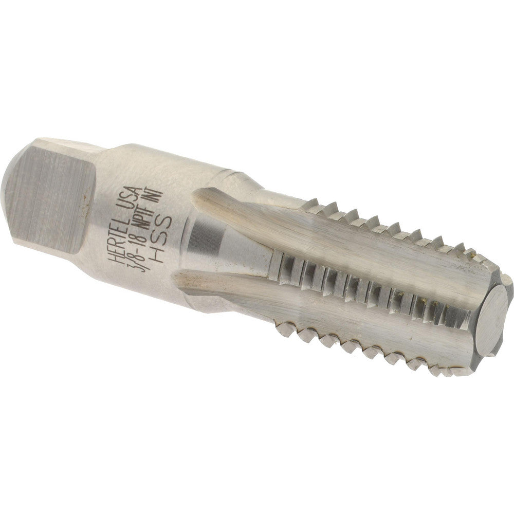 Hertel R867381-S 3/8-18 NPTF, 5 Flutes, Bright Finish, High Speed Steel, Interrupted Thread Pipe Tap