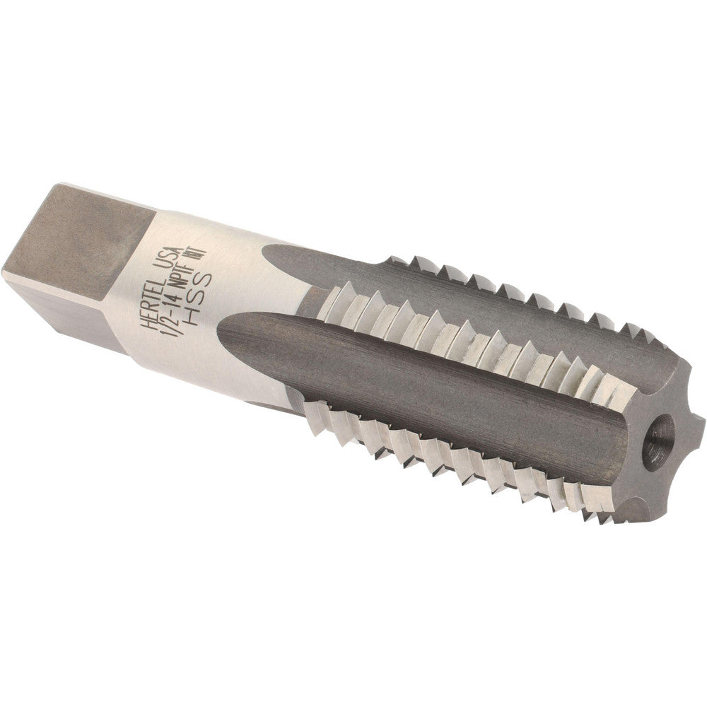 Hertel R867347-S 1/2-14 NPTF, 5 Flutes, Bright Finish, High Speed Steel, Interrupted Thread Pipe Tap