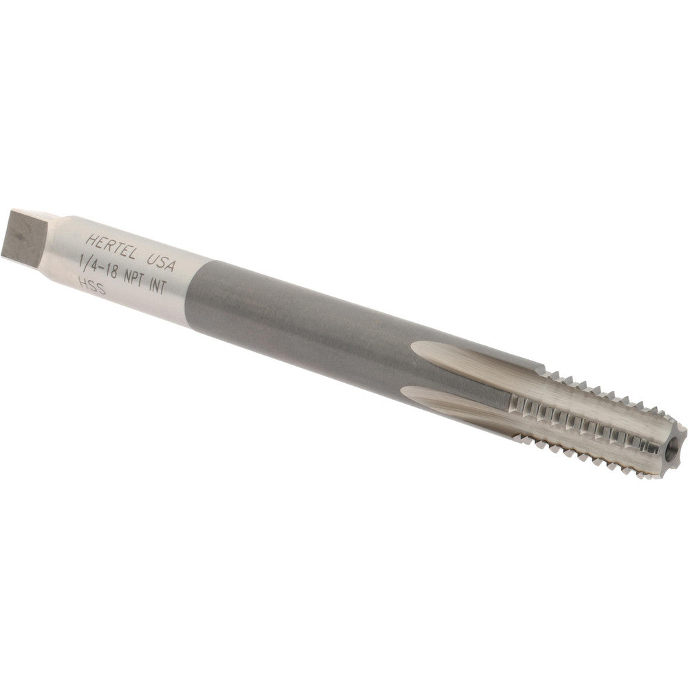 Hertel R867351-S Extension Pipe Tap 1/4-18 NPT, 5 Flutes, High Speed Steel