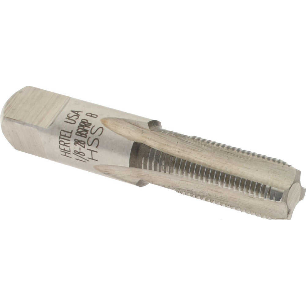 Hertel R867360-S British Standard Pipe Tap 1/8-28 RP(BSPRP), Bottoming Chamfer, 4 Flute