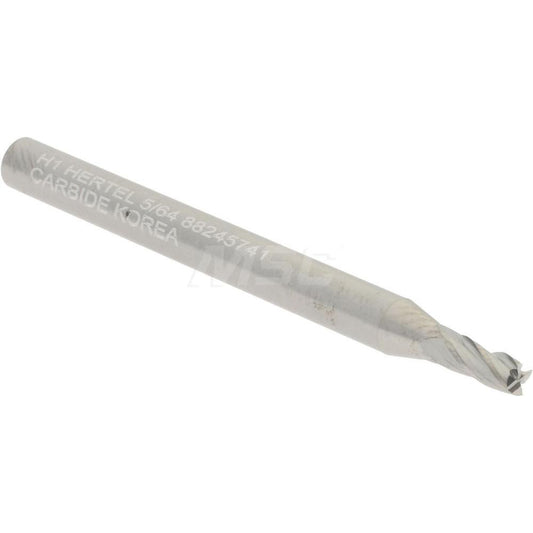 Hertel 88245741 Square End Mill 5/64" Dia, 3/16" LOC, 4 Flute, Solid Carbide