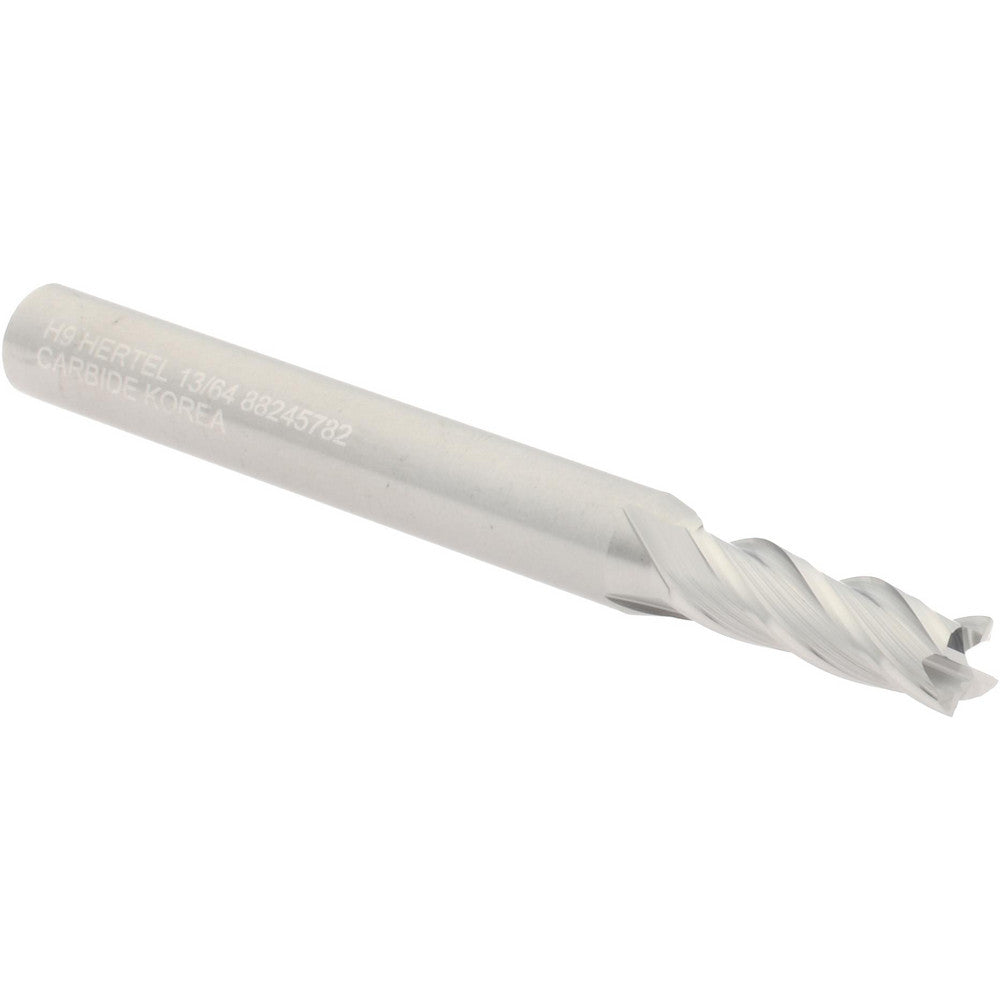 Hertel 88245782 Square End Mill 13/64" Dia, 5/8" LOC, 4 Flute, Solid Carbide