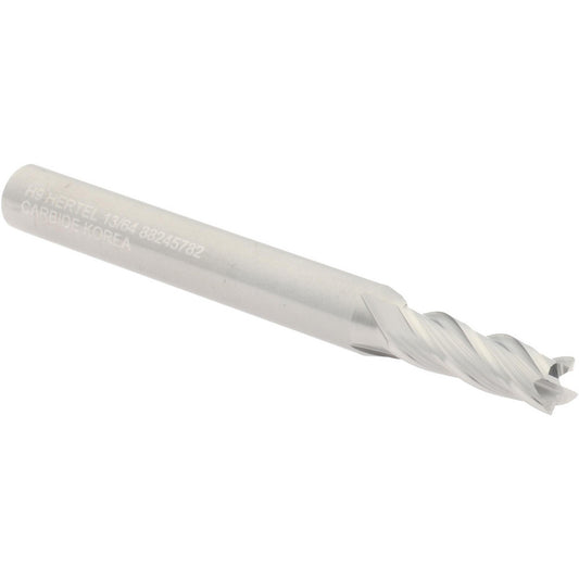 Hertel 88245782 Square End Mill 13/64" Dia, 5/8" LOC, 4 Flute, Solid Carbide