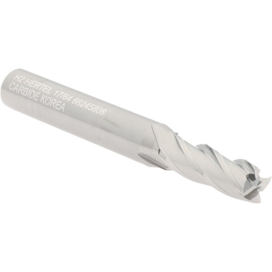Hertel 88245808 Square End Mill 17/64" Dia, 3/4" LOC, 4 Flute, Solid Carbide