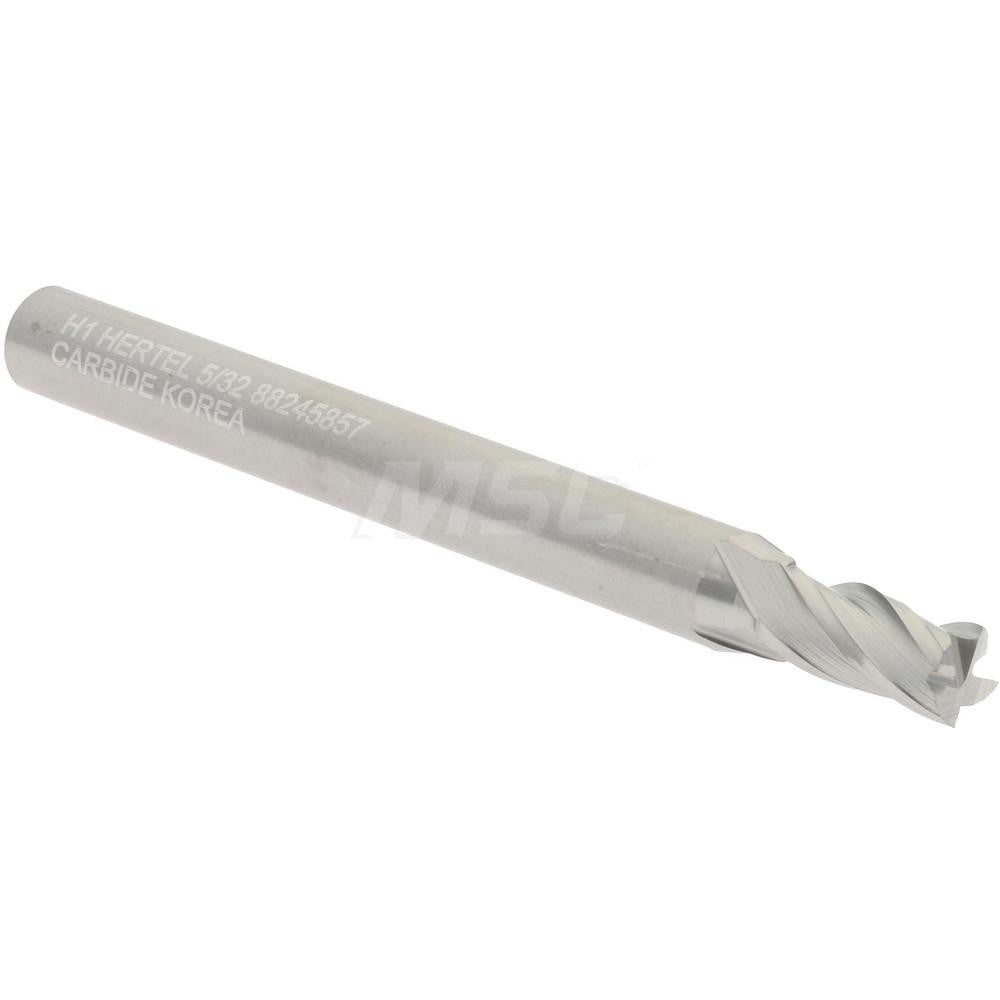 Hertel 88245857 Square End Mill 5/32" Dia, 5/16" LOC, 4 Flute, Solid Carbide