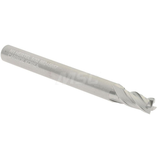Hertel 88245857 Square End Mill 5/32" Dia, 5/16" LOC, 4 Flute, Solid Carbide