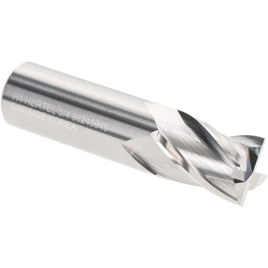 Hertel 88245949 Square End Mill 3/4" Dia, 1" LOC, 4 Flute, Solid Carbide