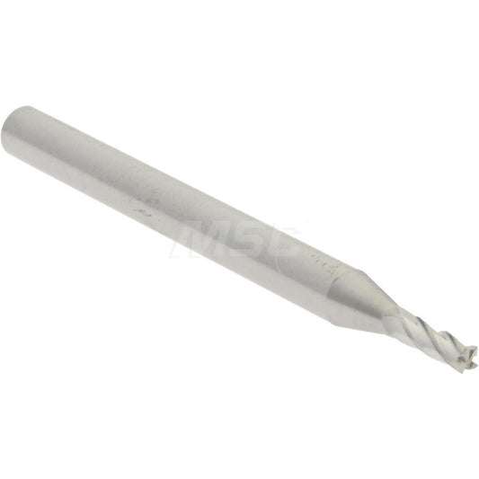 Hertel 88245964 Square End Mill 1/16" Dia, 3/16" LOC, 4 Flute, Solid Carbide