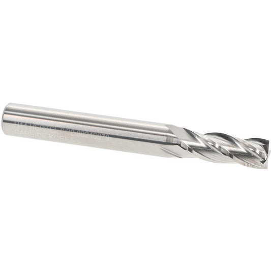 Hertel 88246079 Square End Mill 9/32" Dia, 3/4" LOC, 4 Flute, Solid Carbide