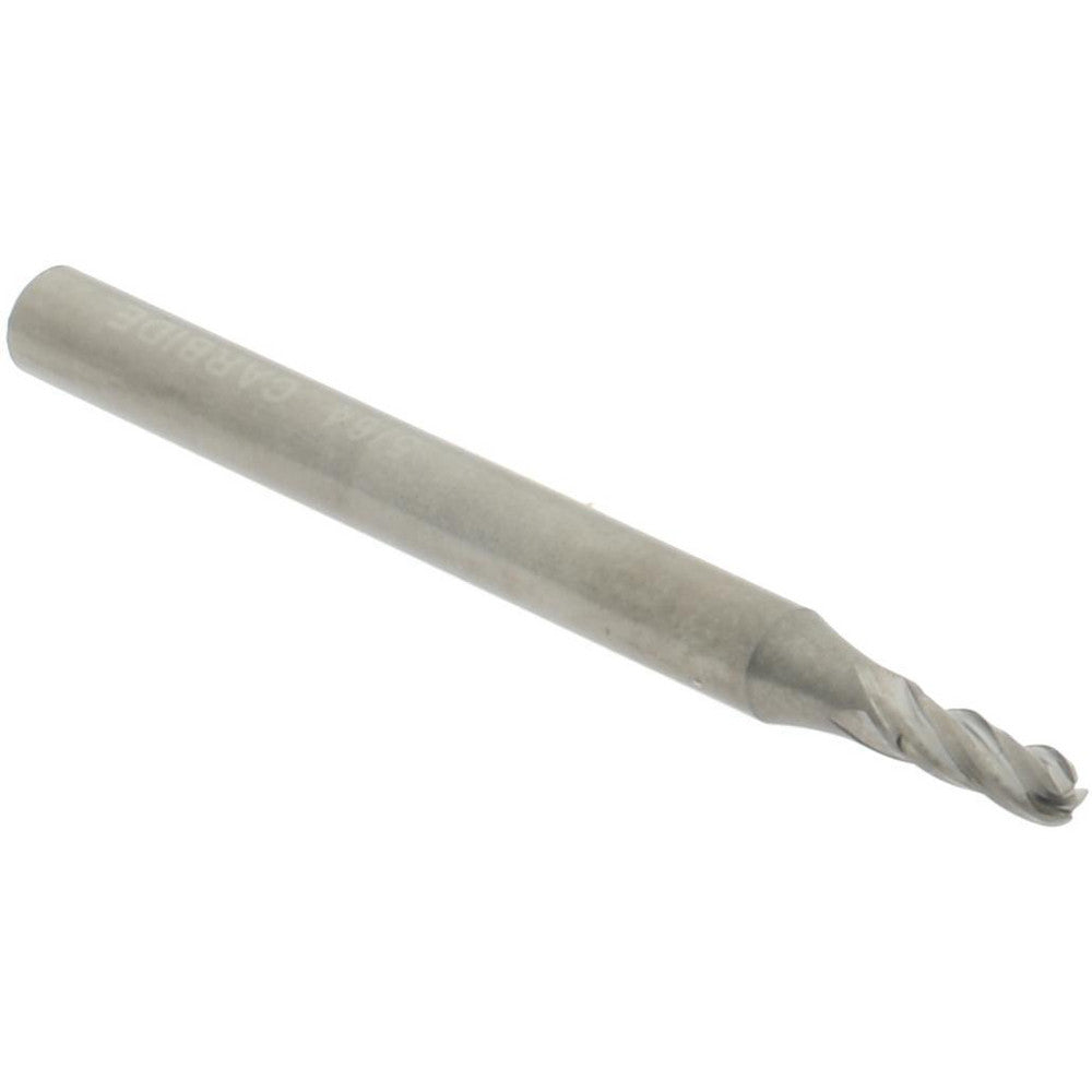 Hertel E599924514 Ball End Mill 5/64" Dia, 3/16" LOC, 4 Flute, Solid Carbide