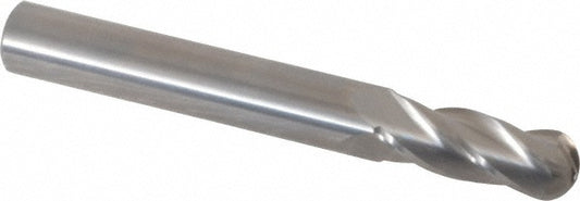 Hertel E599924527 Ball End Mill 19/64" Dia, 13/16" LOC, 4 Flute, Solid Carbide