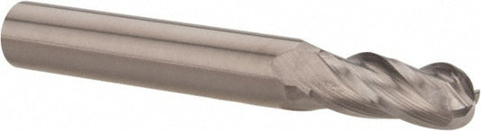 Hertel E599924526 Ball End Mill 9/32" Dia, 3/4" LOC, 4 Flute, Solid Carbide