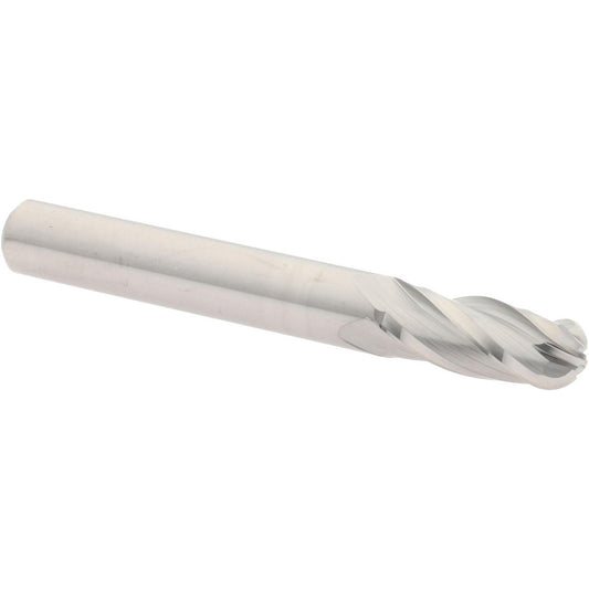 Hertel E599924529 Ball End Mill 5/16" Dia, 3/4" LOC, 4 Flute, Solid Carbide