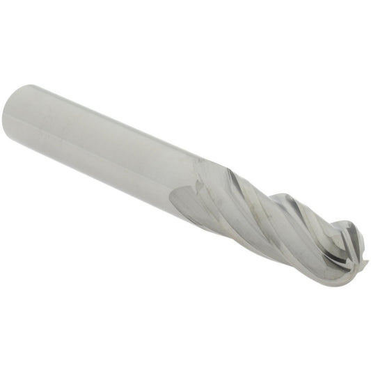 Hertel E5060024 Ball End Mill 3/8" Dia, 1-1/8" LOC, 4 Flute, Solid Carbide