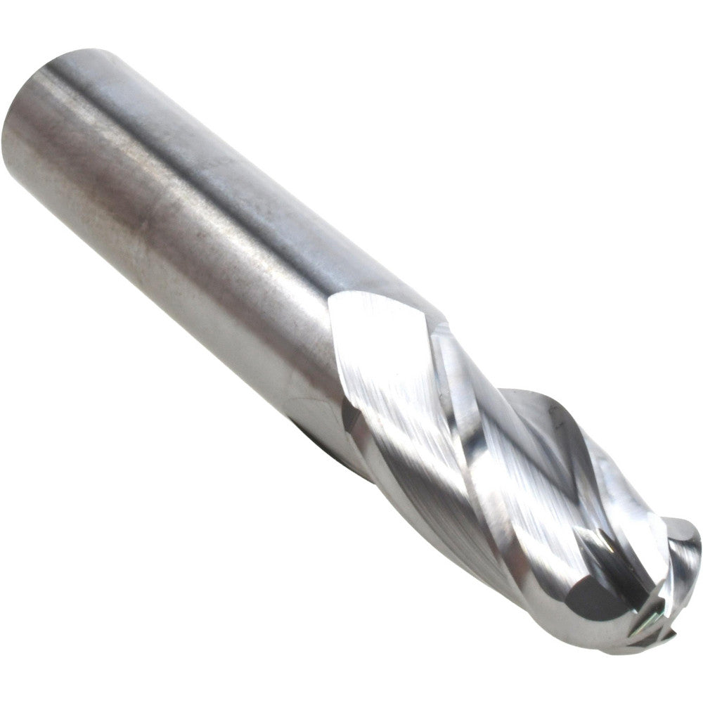 Hertel E599924532 Ball End Mill 7/16" Dia, 7/8" LOC, 4 Flute, Solid Carbide