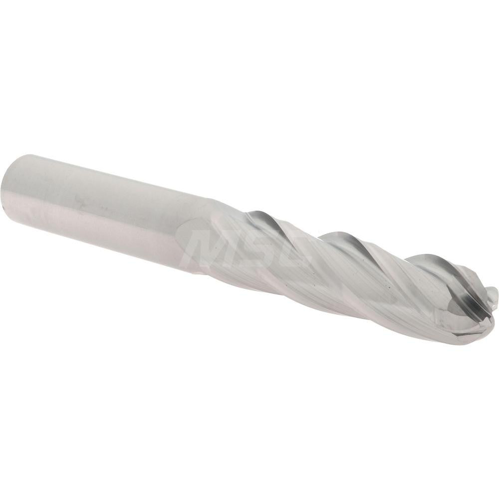 Hertel E5060032 Ball End Mill 1/2" Dia, 2" LOC, 4 Flute, Solid Carbide