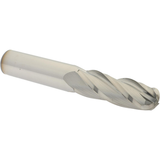 Hertel E5060048 Ball End Mill 3/4" Dia, 2-1/4" LOC, 4 Flute, Solid Carbide