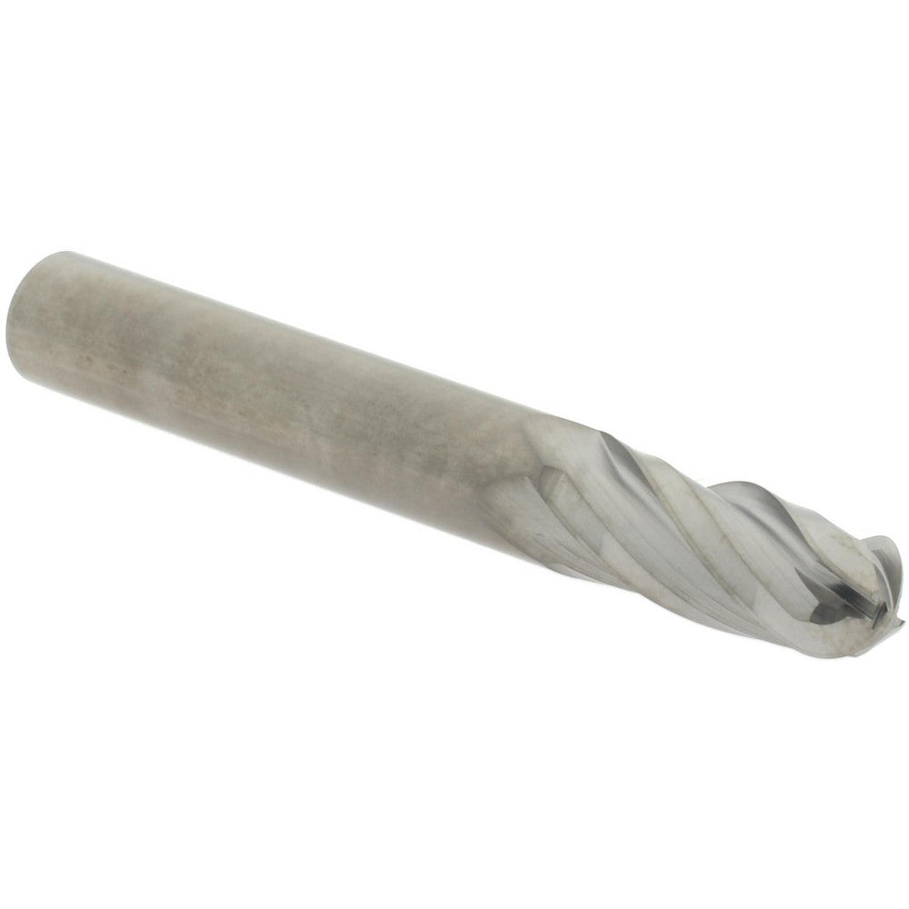 Hertel E5250020 Ball End Mill 5/16" Dia, 13/16" LOC, 4 Flute, Solid Carbide