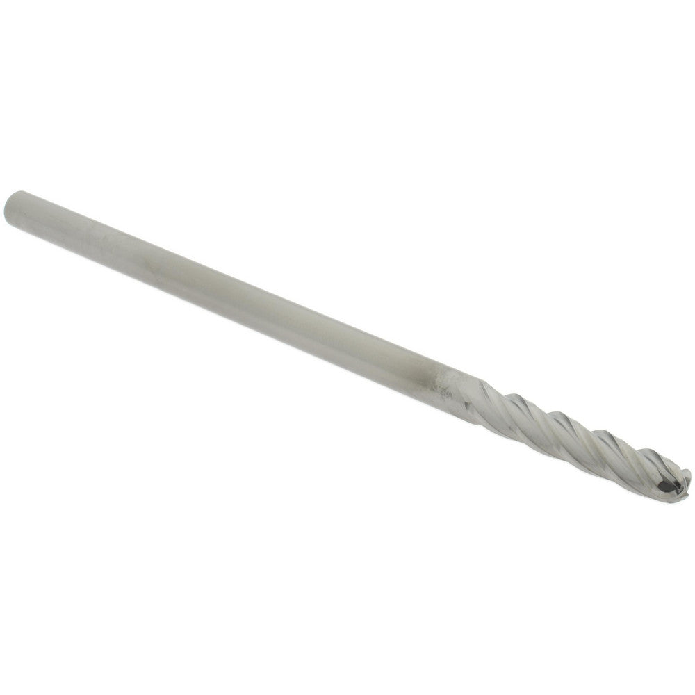 Hertel E5062901 Ball End Mill 1/4" Dia, 1-1/2" LOC, 4 Flute, Solid Carbide