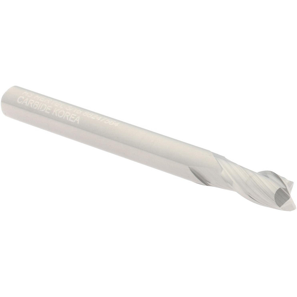 Hertel 88247564 Square End Mill 3/16" Dia, 3/8" LOC, 2 Flute, Solid Carbide