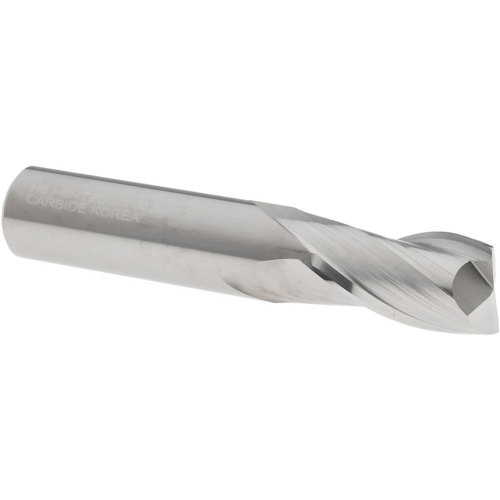 Hertel 88247606 Square End Mill 3/8" Dia, 5/8" LOC, 2 Flute, Solid Carbide
