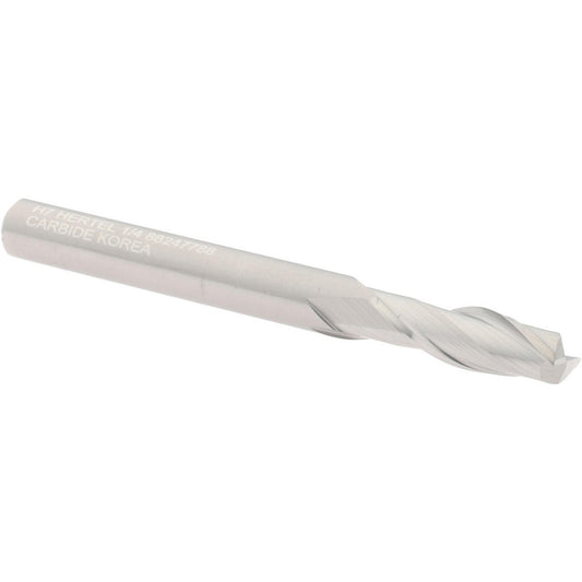 Hertel 88247788 Square End Mill 1/4" Dia, 3/4" LOC, 2 Flute, Solid Carbide