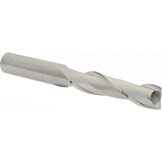 Hertel 88247903 Square End Mill 1/2" Dia, 2" LOC, 2 Flute, Solid Carbide