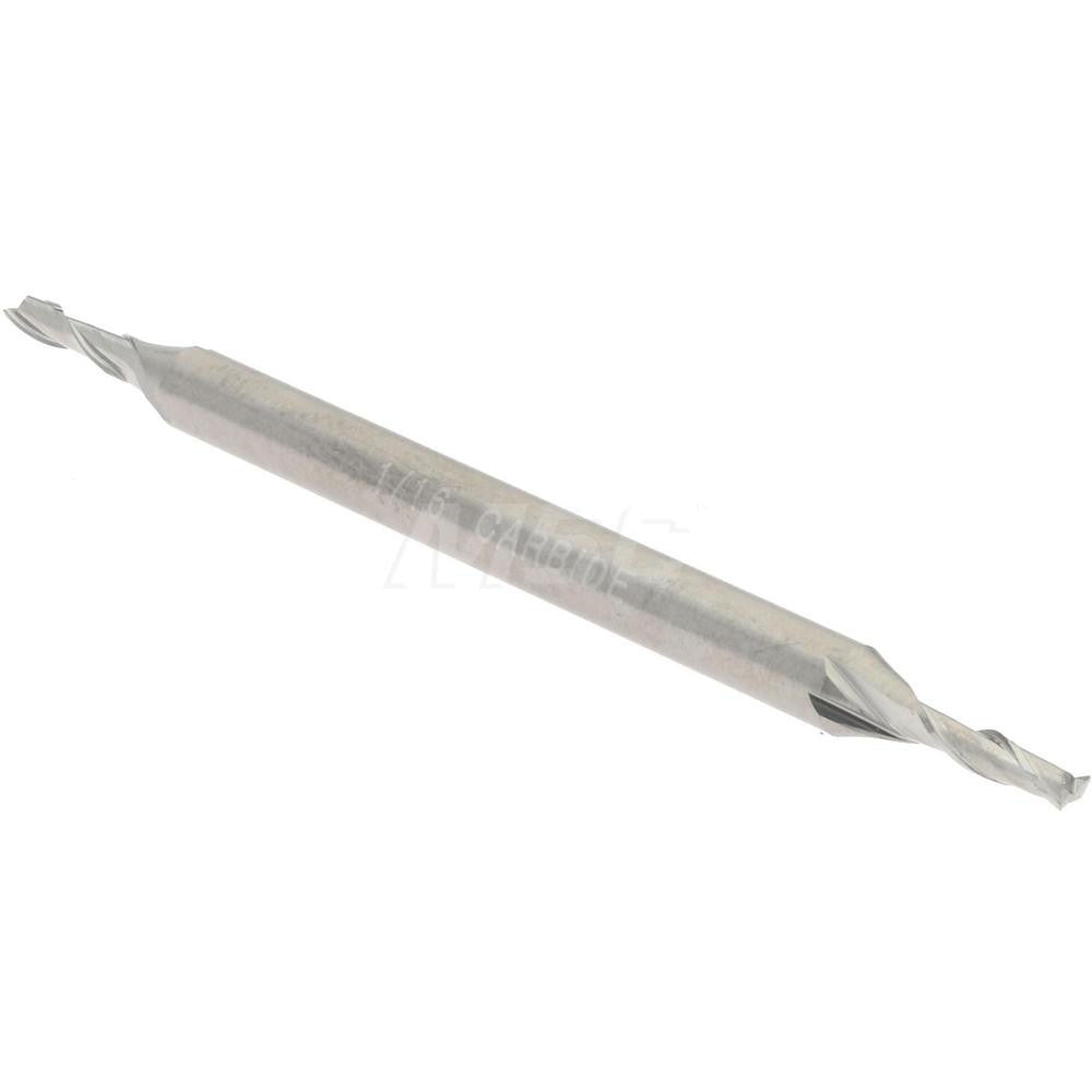 Hertel E599924303 Square End Mill 1/16" Dia, 3/16" LOC, 2 Flute, Solid Carbide